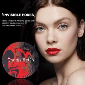 2 PC Candy Bella Red and Black Makeup Compact